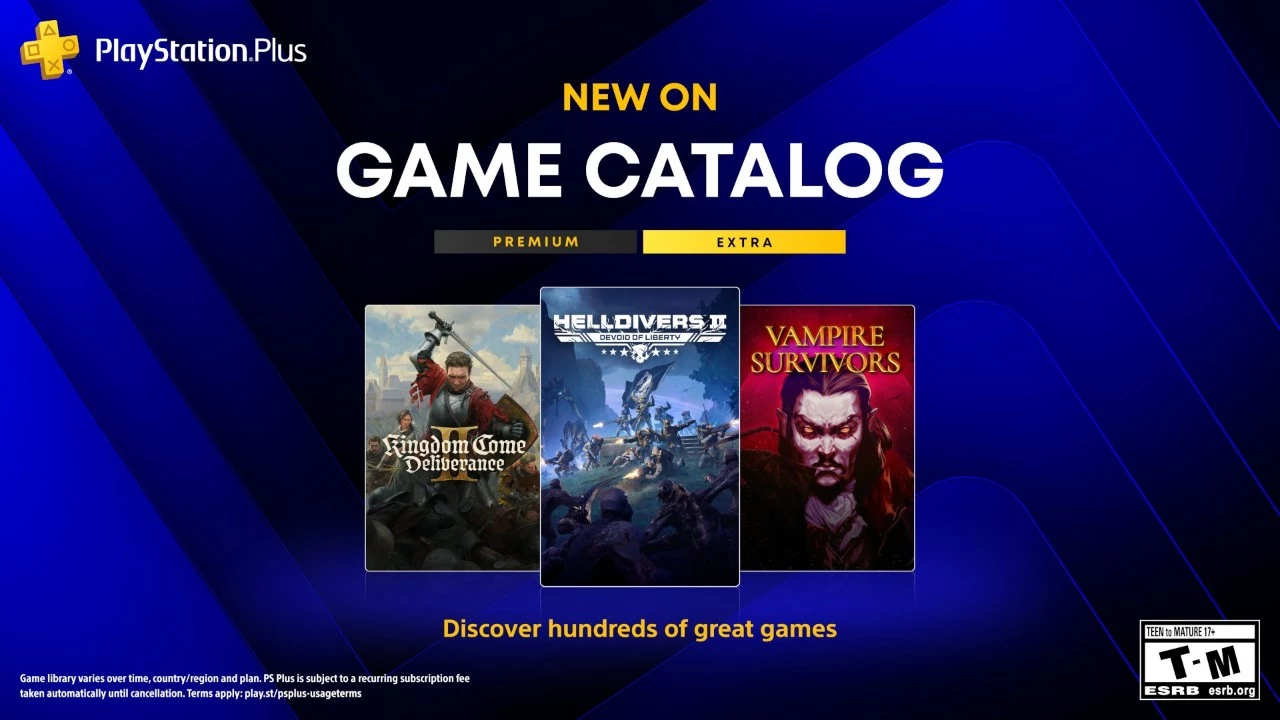 Major PlayStation Plus Catalog Update Coming August 18: Helldivers 2, Kingdom Come Deliverance 2, Vampire Survivors and More