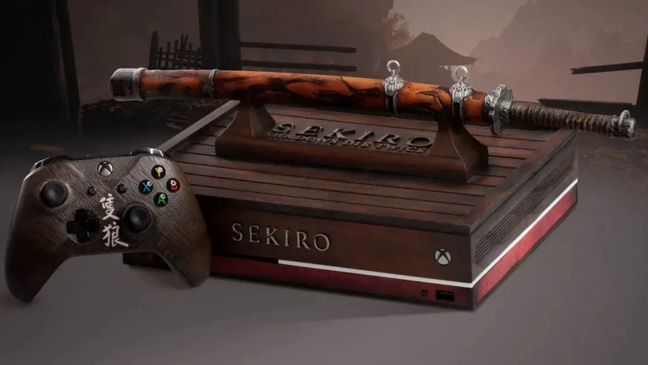 Rare Custom Xbox One X Console Themed After Sekiro: Shadows Die Twice Listed on eBay for $12,000