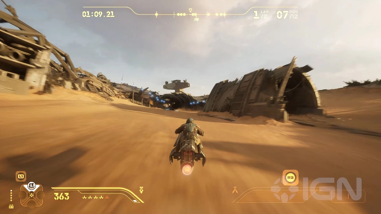 Star Wars: Galactic Racer Showcases 15 Minutes of Jakku Racing Gameplay