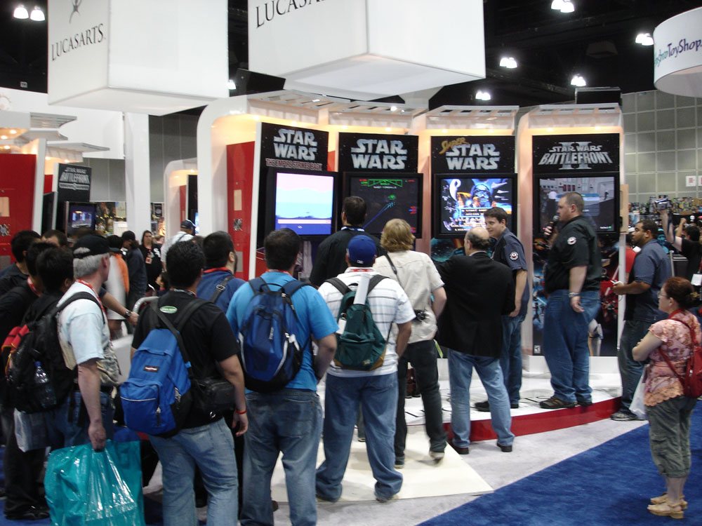 LucasArts video games booth at Star Wars Celebration IV in 2007
