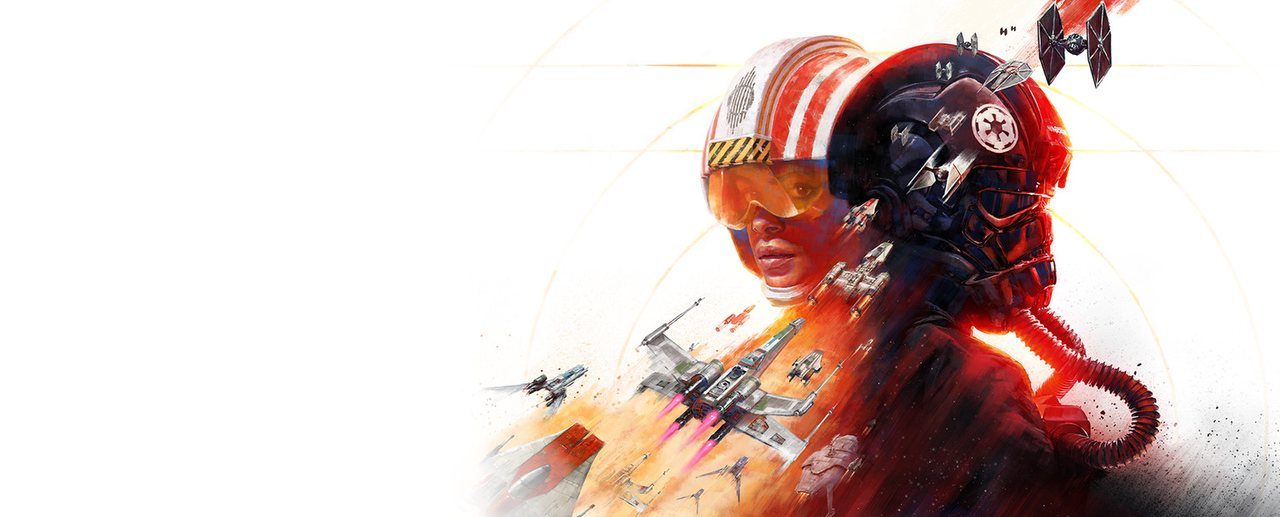 Key art for Star Wars: Squadrons with New Republic and Imperial starfighters