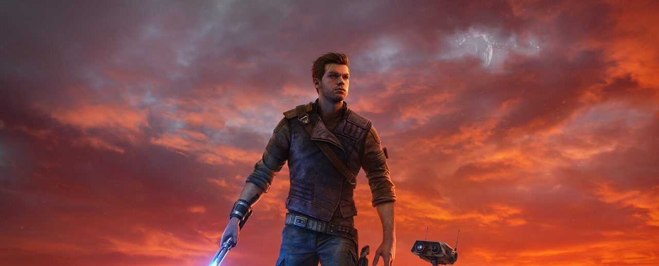 Key art for Star Wars Jedi: Survivor featuring Cal Kestis