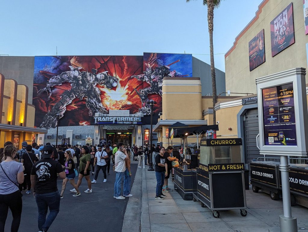 Entrance to Transformers: The Ride at Universal Studios Hollywood